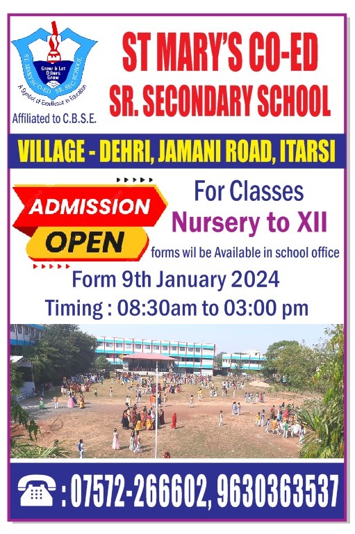 Admission Open for Session 2024-25